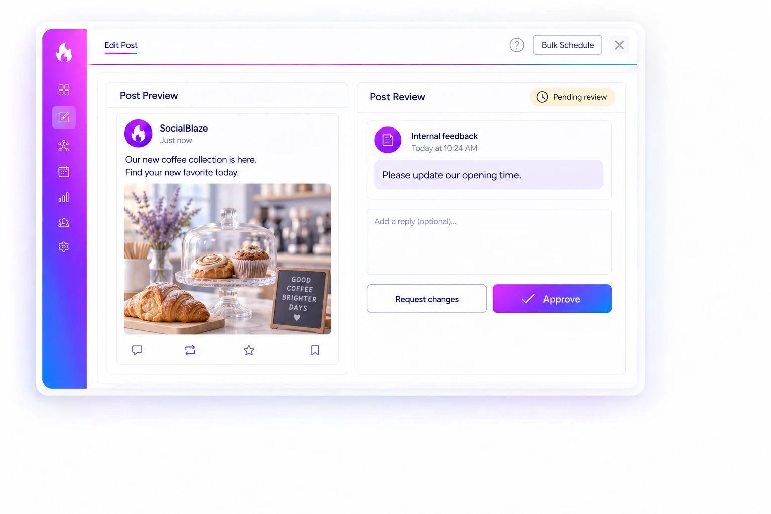 Make feedback easier to follow.