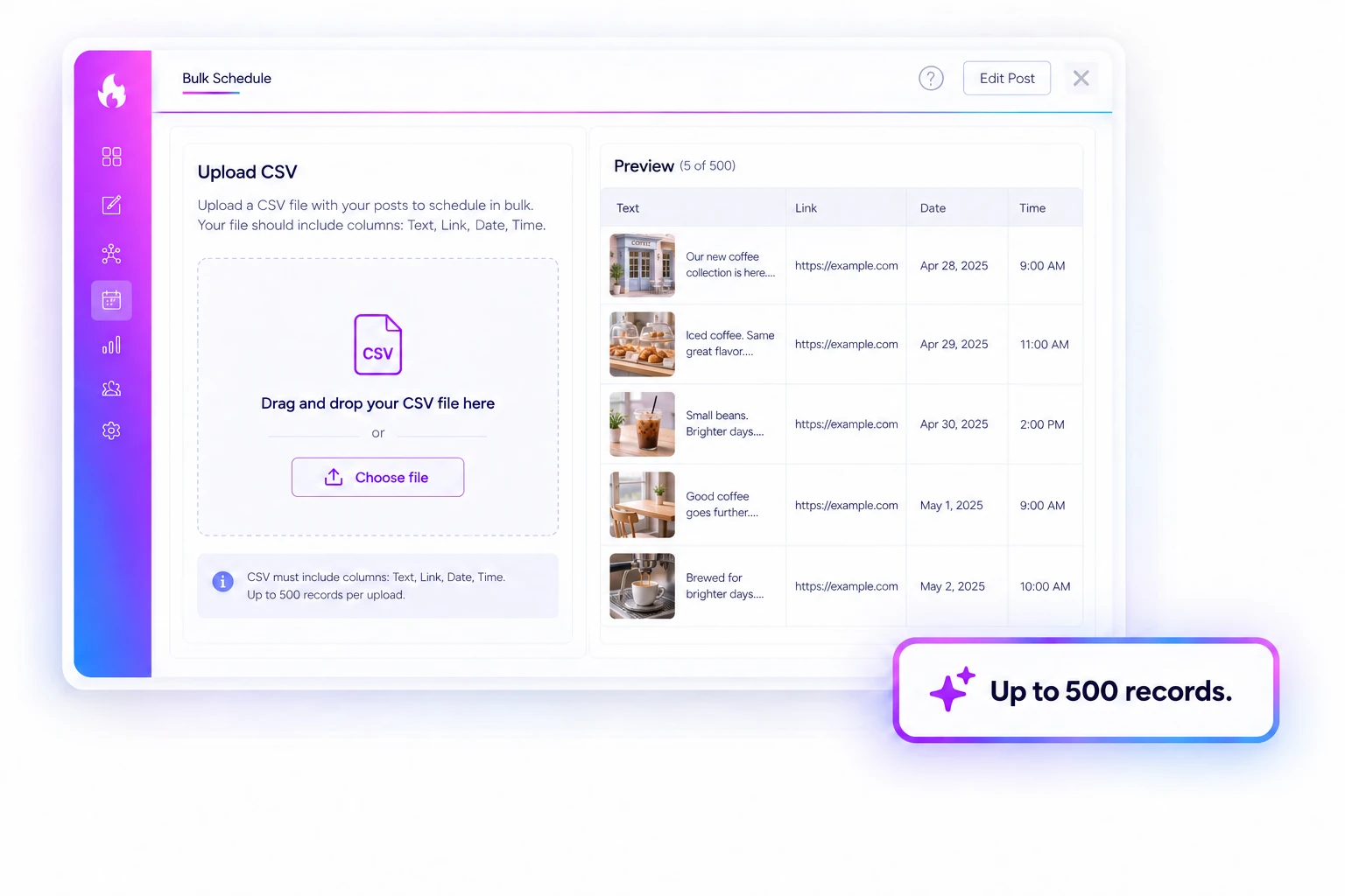 Turn a content plan into a batch of posts.