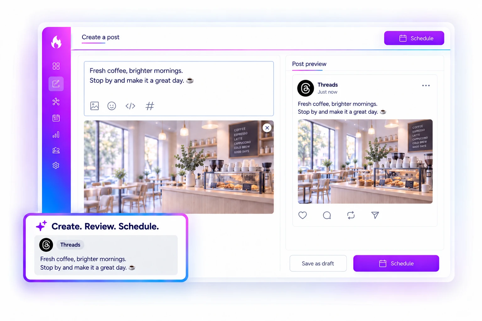 Transformez une nouvelle idée en publication Threads.