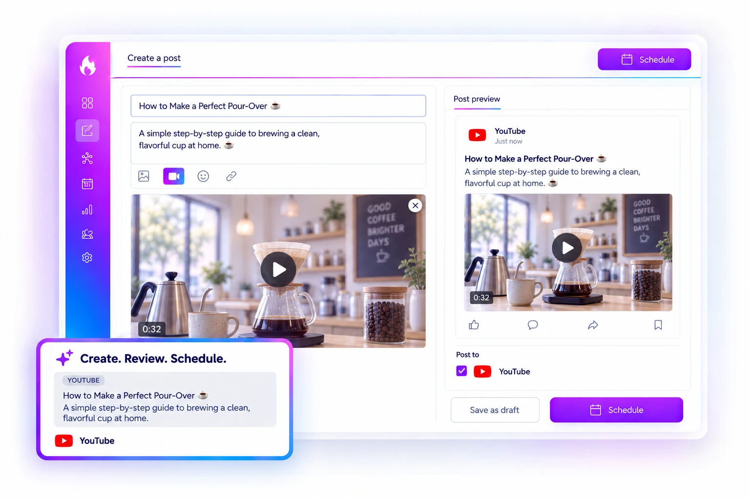 Get your next YouTube upload ready ahead of time.