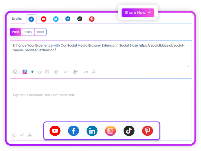 Social Media Browser Extension