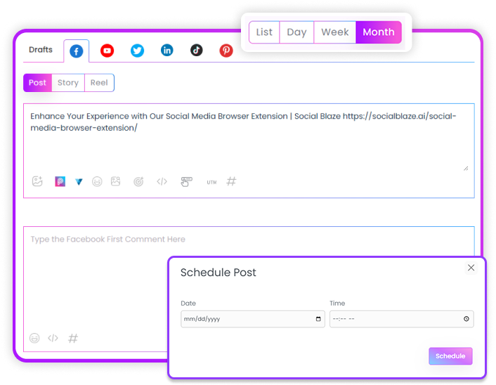 Social Media Browser Extension