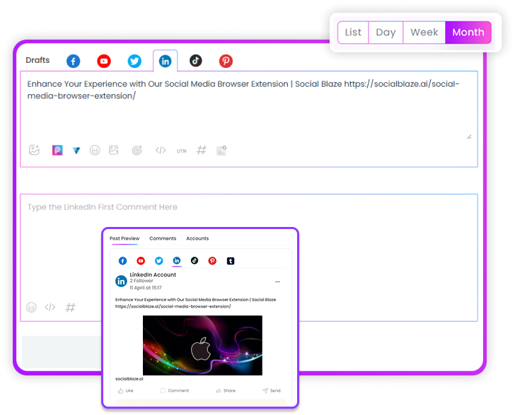 Social Media Browser Extension