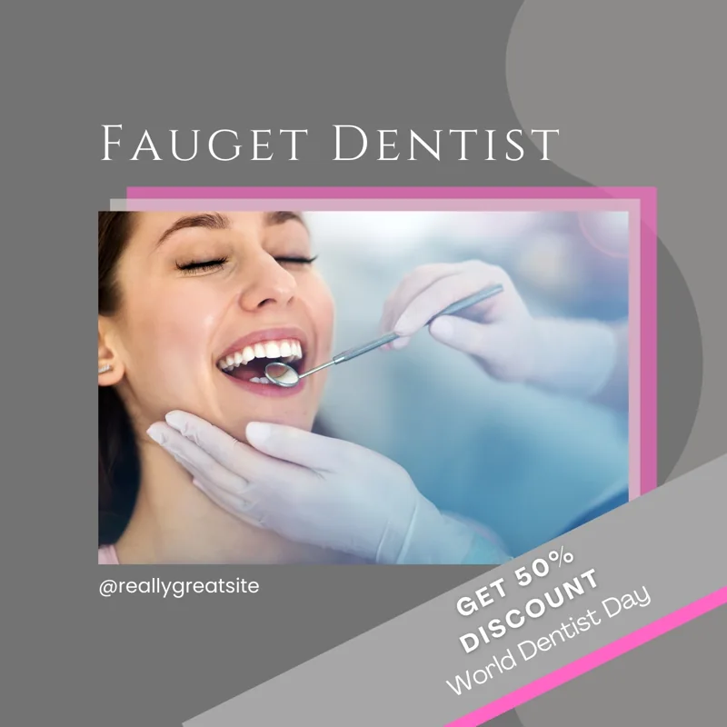 Grey Modern World Dentist Day Promotion Instagram Post 