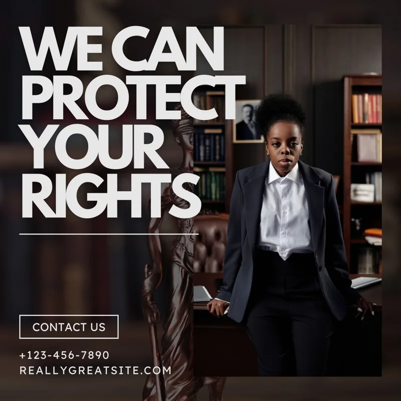 Brown and White Creative Illustration Lawyer Firm Consultant Service Promotion Instagram Post
