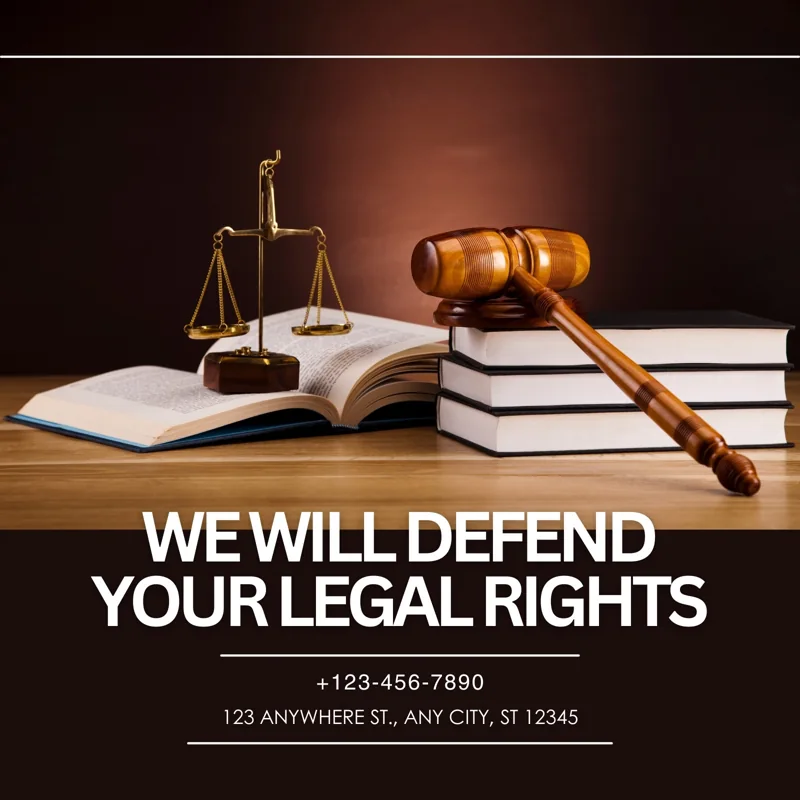 Black and White Simple Minimalist Lawyer Firm Consultant Service Promotion Instagram Post