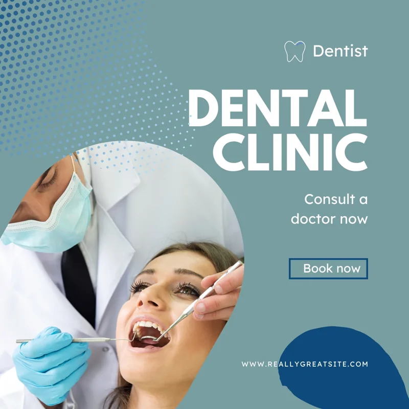 Blue Dentist Instagram Post