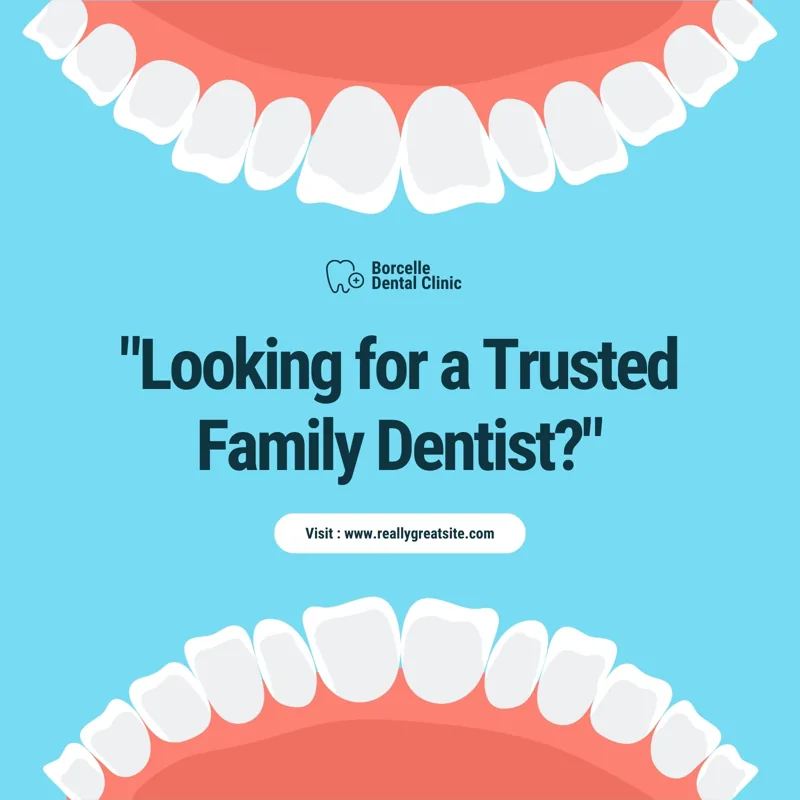 Red and White Illustrative Dentist Instagram Post