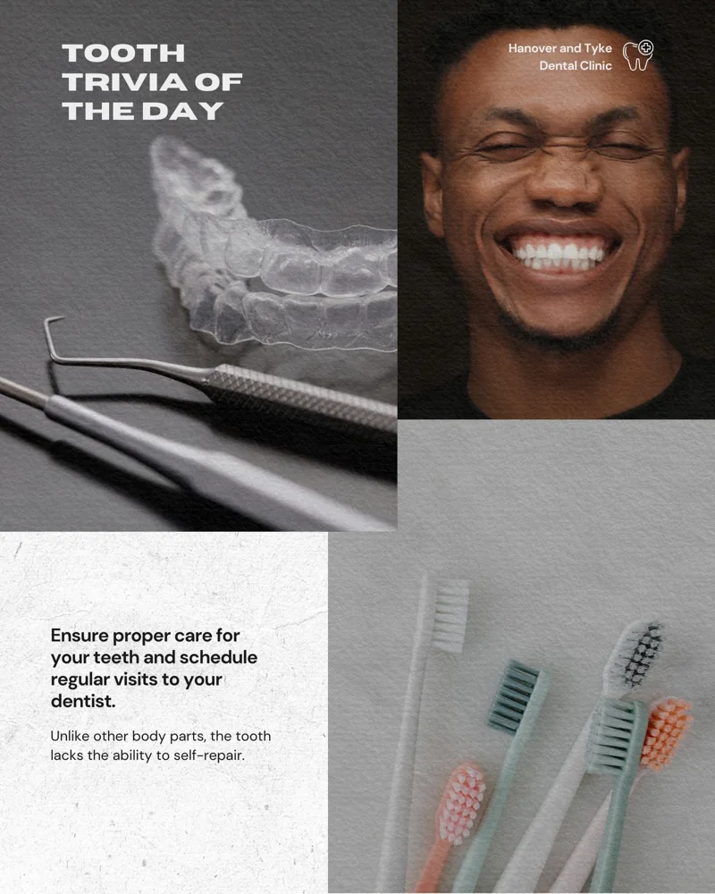 Grey Collage Informative Health & Hygiene Dentist Instagram Post