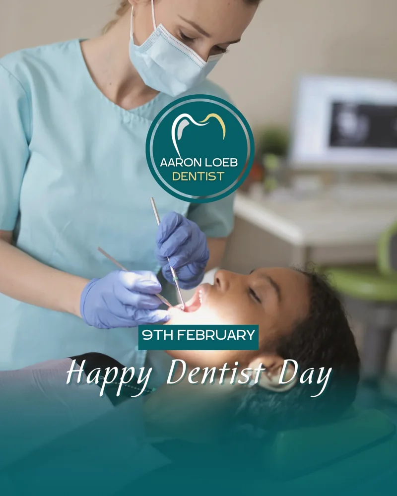 Turquoise Photographic Dentist Day Instagram Post
