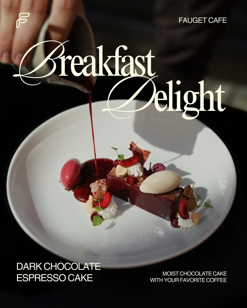 Black Modern Breakfast Delight Instagram Post