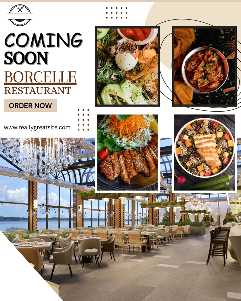 Modern Coming Soon Promotion Restaurant Instagram Post