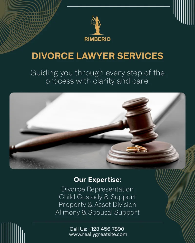 Green And White Corporate Professional Divorce Lawyer Advertisement Instagram Post