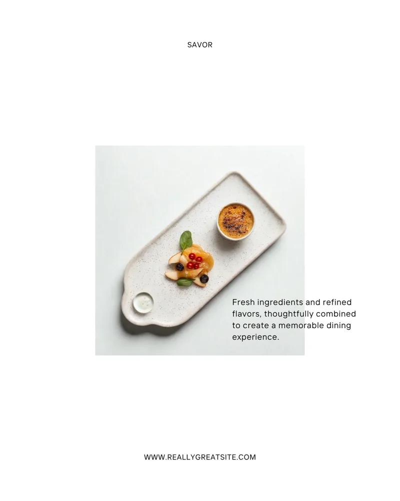 White Minimalist Restaurant Instagram Post