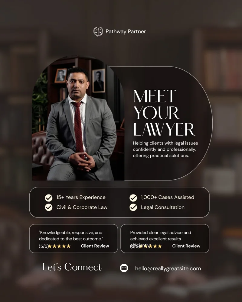 Brown and Gray Modern Professional Lawyer Promotional Instagram Post