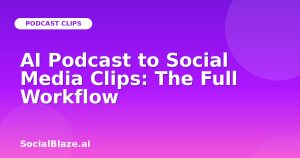 AI Podcast to Social Media Clips: The Full Workflow