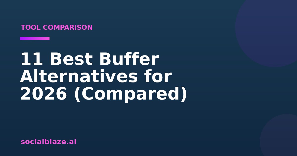 11 Best Buffer Alternatives for 2026 (Compared)