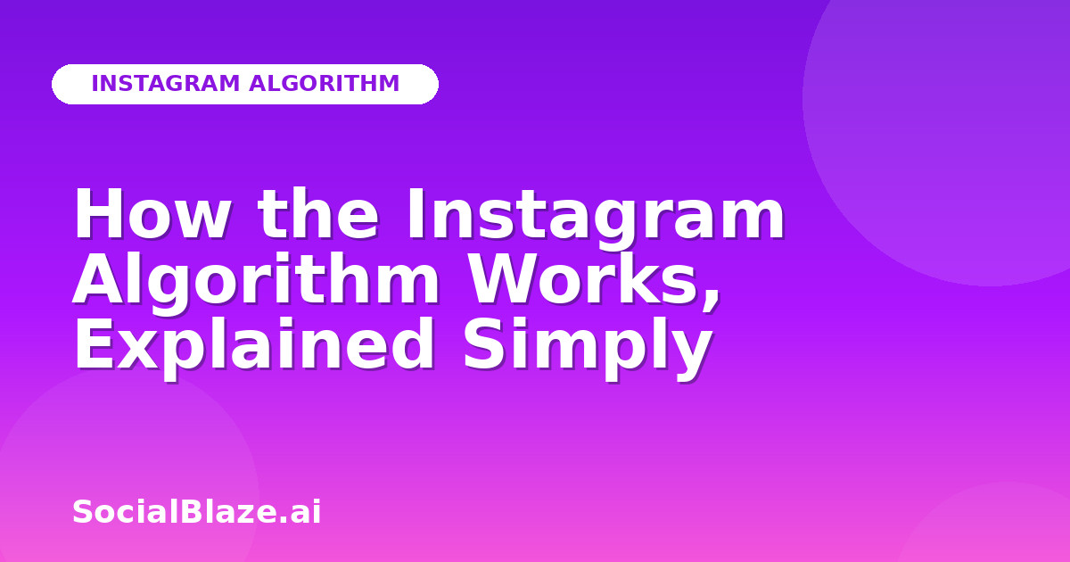 How the Instagram Algorithm Works, Explained Simply