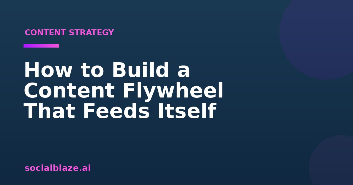 How to Build a Content Flywheel That Feeds Itself