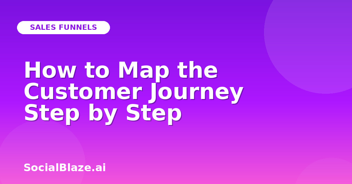 How to Map the Customer Journey Step by Step
