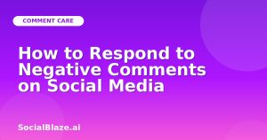 How to Respond to Negative Comments on Social Media