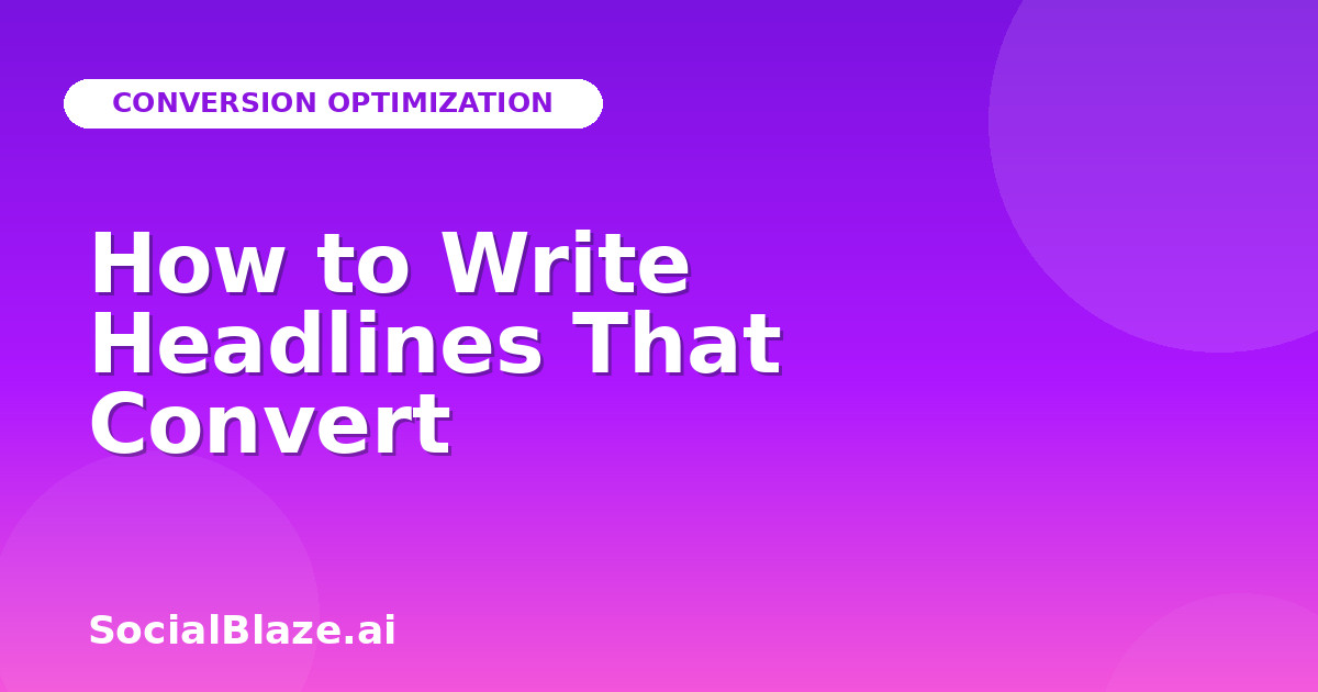 How to Write Headlines That Convert