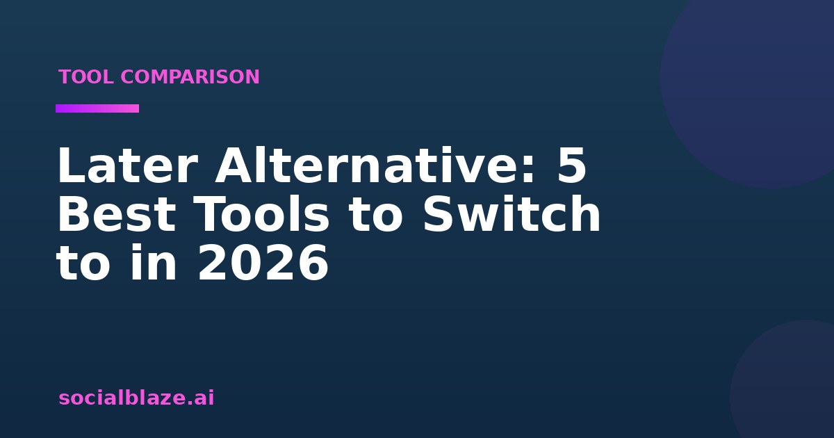 Later Alternative: 5 Best Tools to Switch to in 2026