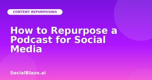 How to Repurpose a Podcast for Social Media