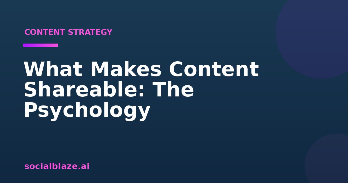 What Makes Content Shareable: The Psychology