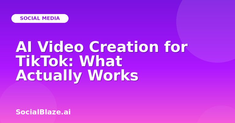Ai Video Creation For Tiktok: What Actually Works Ai Video Creation For Tiktok: What Actually Works