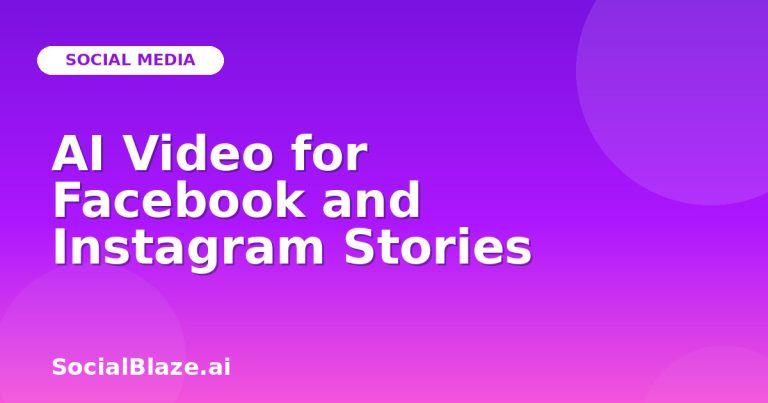 Ai Video For Facebook And Instagram Stories