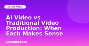 AI Video vs Traditional Video Production: When Each Makes Sense