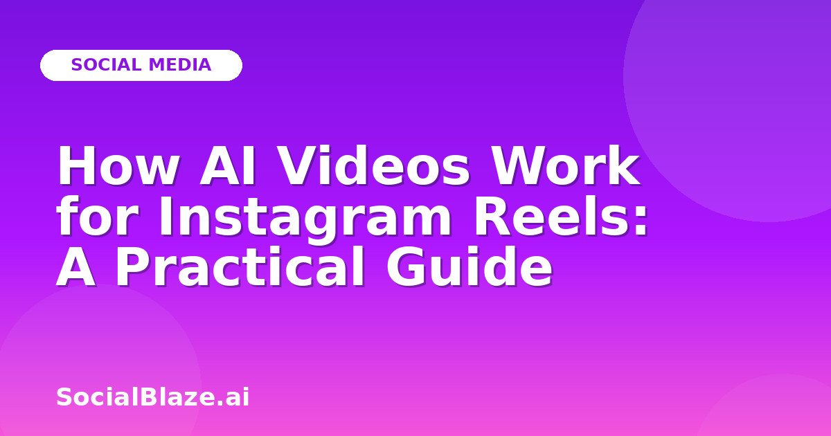 How AI Videos Work for Instagram Reels: A Practical Guide