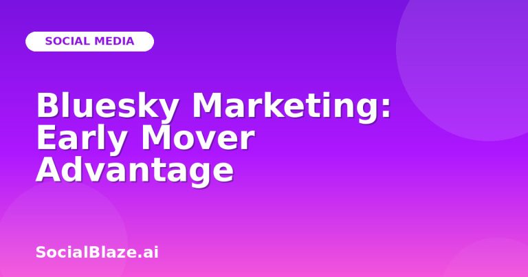 Bluesky Marketing: Early Mover Advantage Bluesky Marketing: Early Mover Advantage