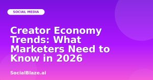Creator Economy Trends: What Marketers Need to Know in 2026