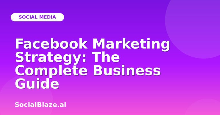 Facebook Marketing Strategy: The Complete Business Guide Facebook Marketing Strategy: The Complete Business Guide