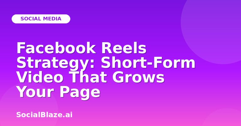 Facebook Reels Strategy: Short-Form Video That Grows Your Page Facebook Reels Strategy: Short-Form Video That Grows Your Page