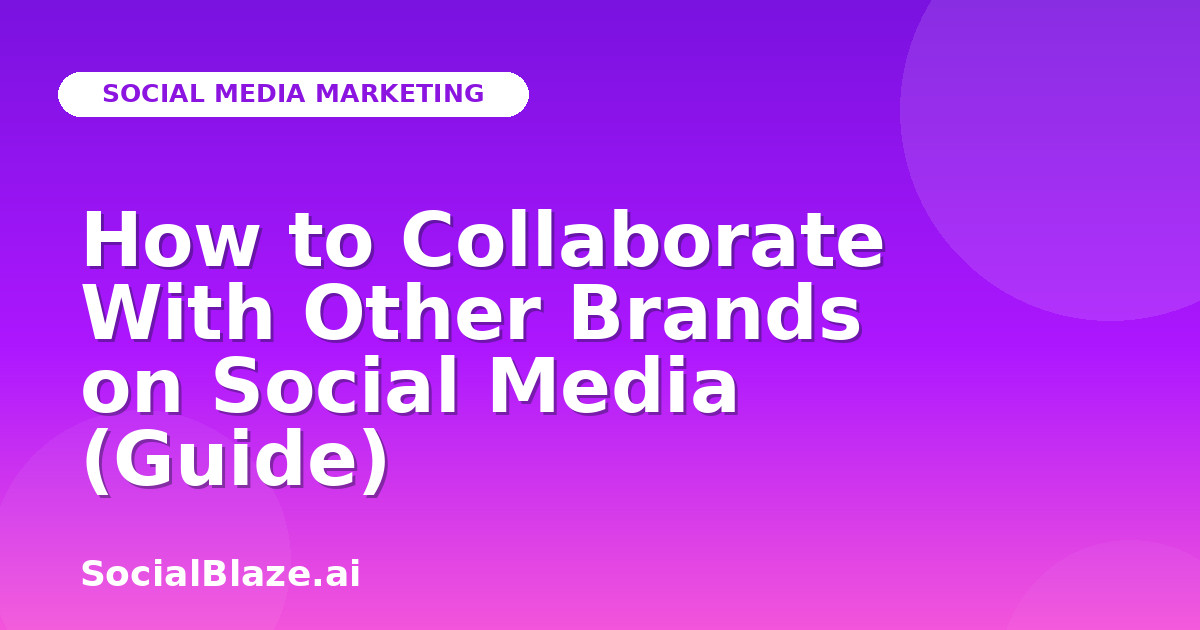 How to Collaborate With Other Brands on Social Media (Guide)