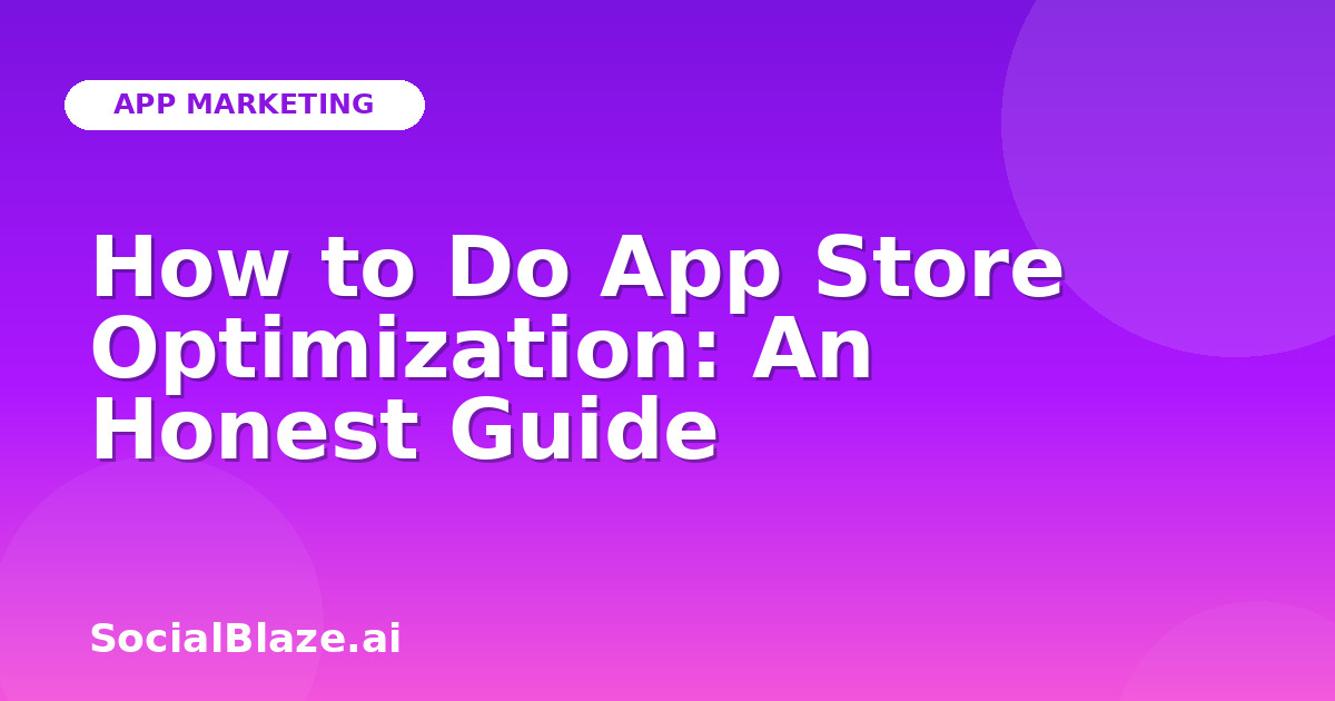 How to Do App Store Optimization: An Honest Guide