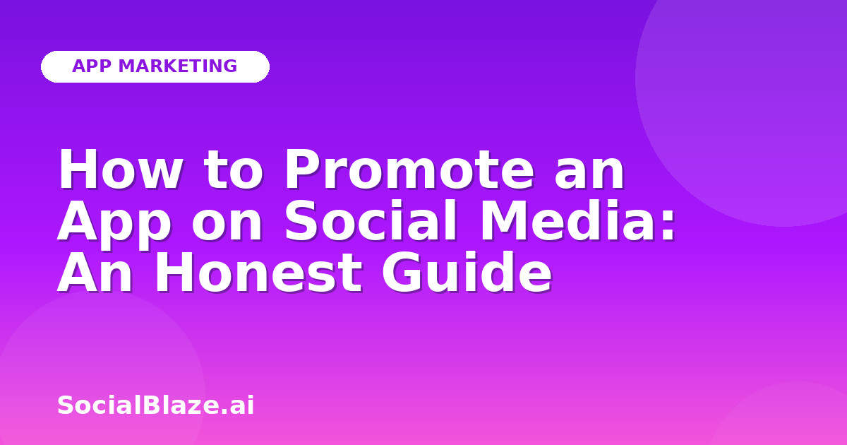 How to Promote an App on Social Media: An Honest Guide