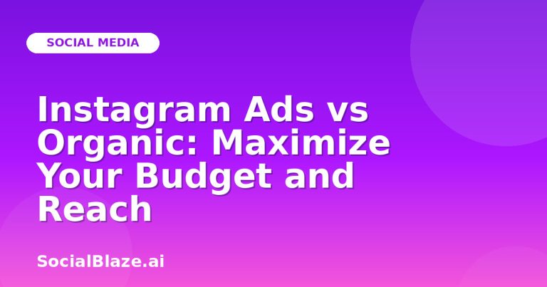 Instagram Ads Vs Organic: Maximize Your Budget And Reach