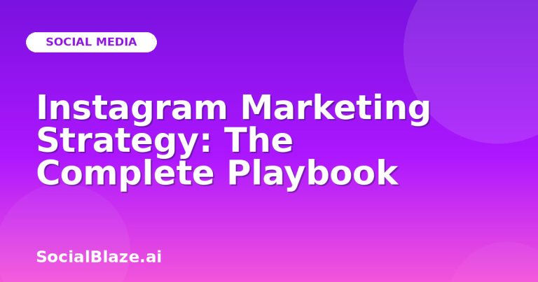 Instagram Marketing Strategy: The Complete Playbook
