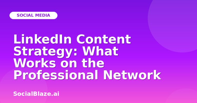 Linkedin Content Strategy: What Works On The Professional Network