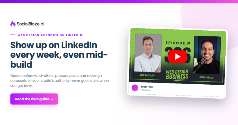 LinkedIn Planificateur de publication pour les agences de design Web