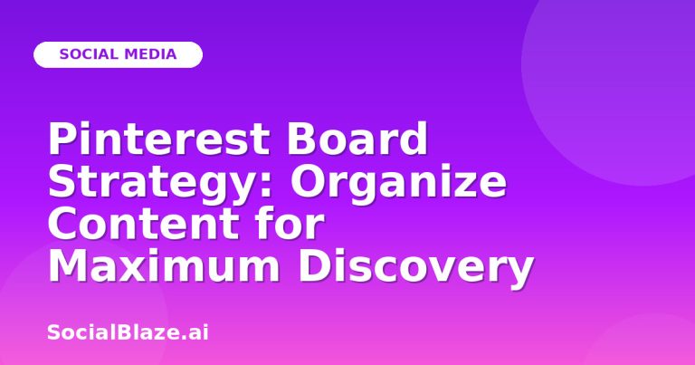 Pinterest Board Strategy: Organize Content For Maximum Discovery