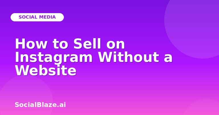 How To Sell On Instagram Without A Website