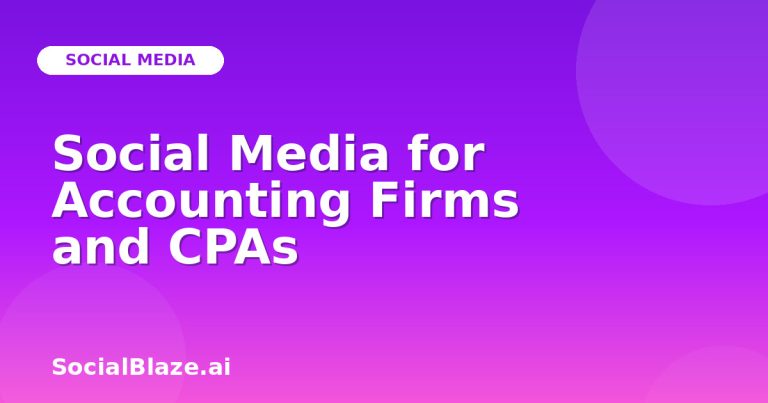 Social Media For Accounting Firms And Cpas