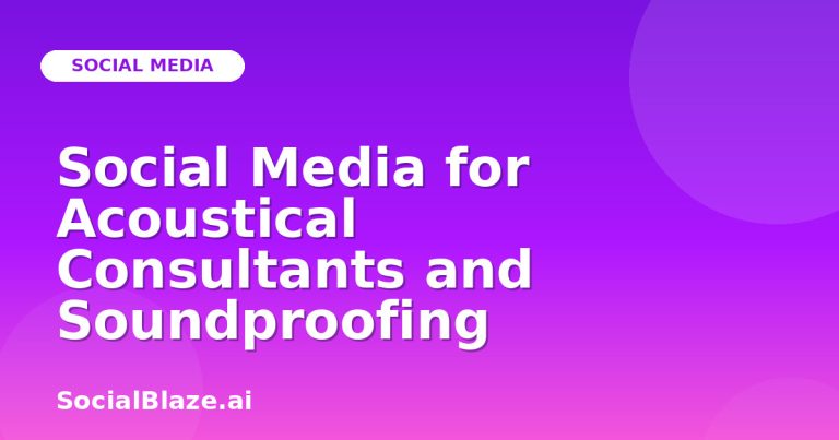 Social Media For Acoustical Consultants And Soundproofing Social Media For Acoustical Consultants And Soundproofing