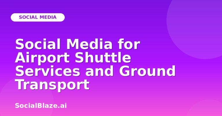 Social Media For Airport Shuttle Services And Ground Transport