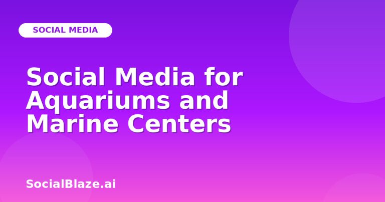 Social Media For Aquariums And Marine Centers